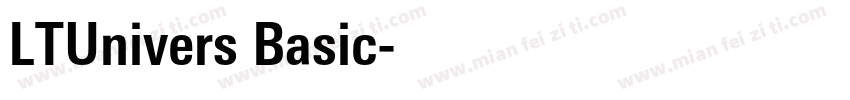 LTUnivers Basic字体转换